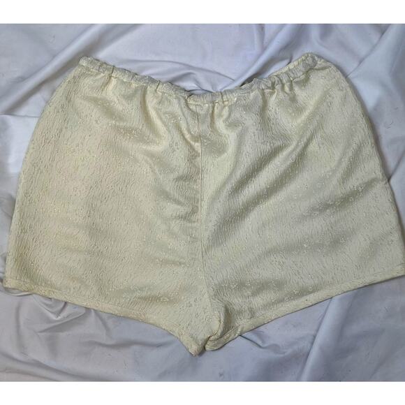 Free People Pearl Satin Shorts Drawstring Waist Tofu L - Picture 12 of 16